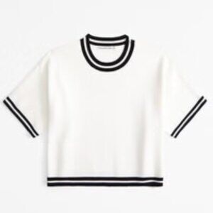Abercrombie LuxeLoft Sweater Tee White